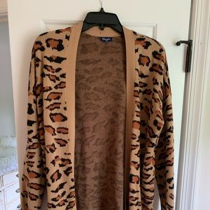 Splendid leopard cardigan